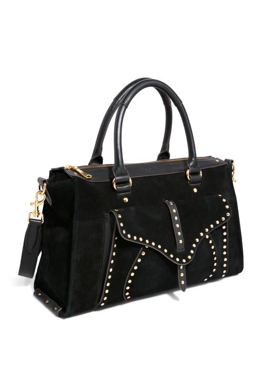 Aimee Armour Leather Satchel In Black