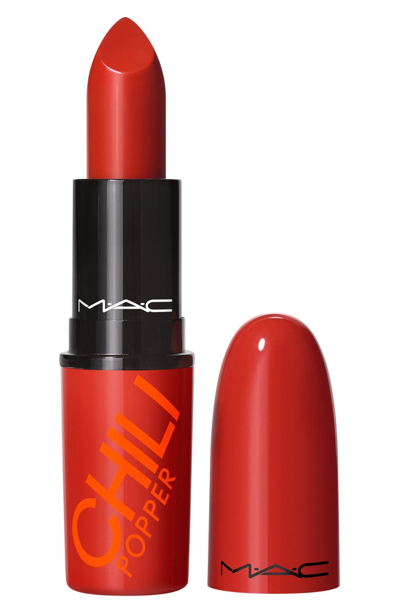 MAC Cosmetics Chili's Crew Lustreglass Lipstick, Main, color, 