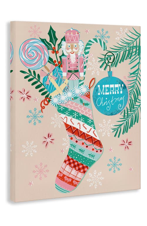 Stupell Industries Festive Stockings Canvas Wall Art In Multi