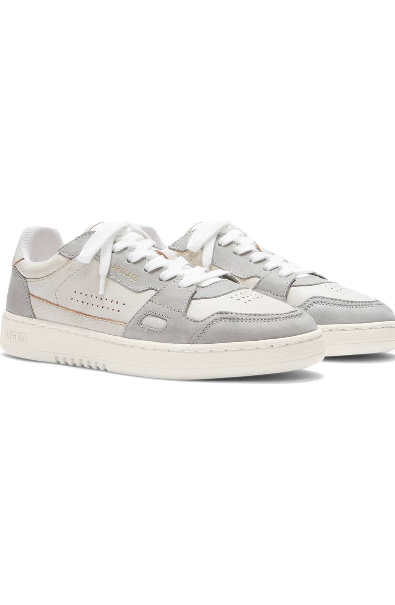 Axel Arigato Dice Lo Cracked Leather Sneaker, Alternate, color, Beige/Light Grey