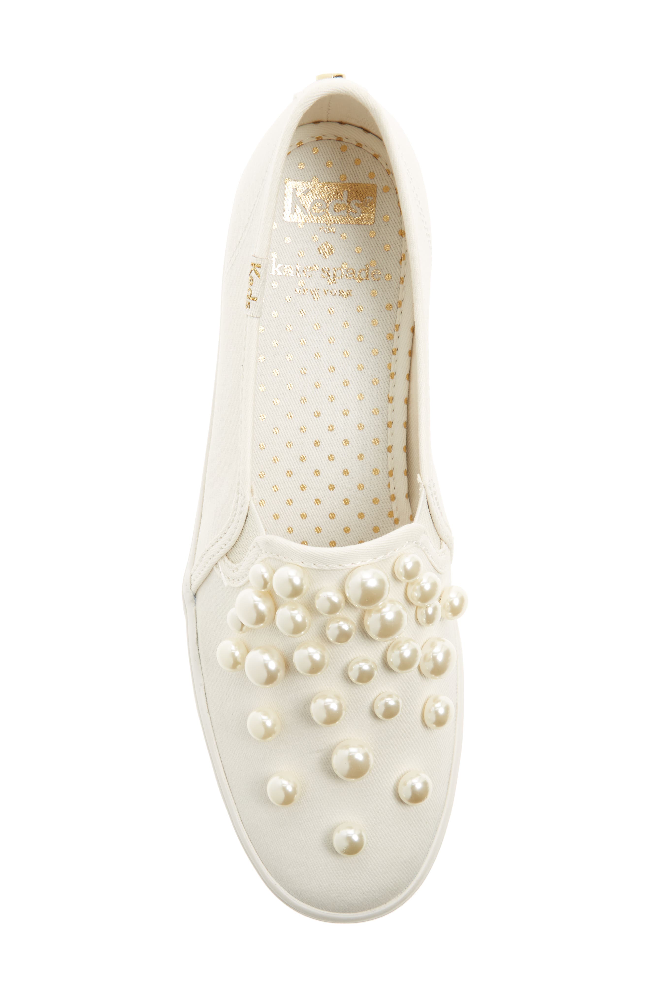 Keds<sup>®</sup> x kate spade new york triple decker embellished slip-on sneaker, Alternate, color, 