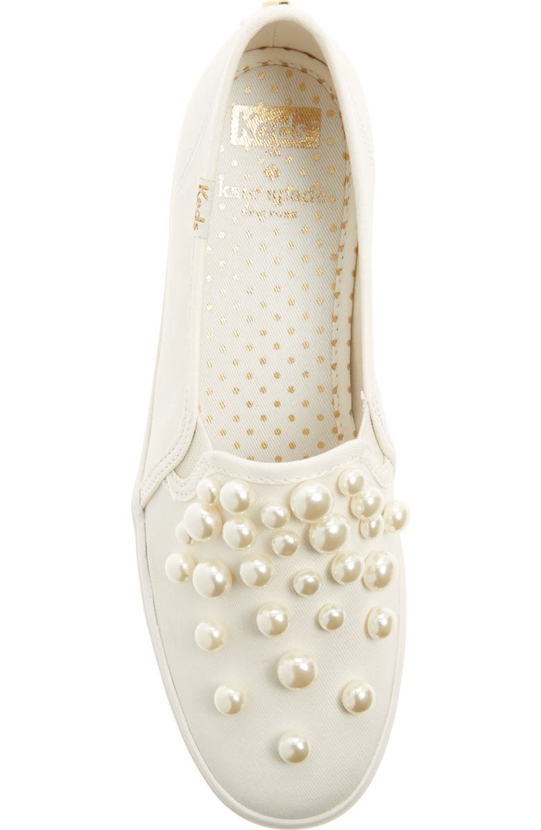 Keds<sup>®</sup> x kate spade new york triple decker embellished slip-on sneaker, Alternate, color,