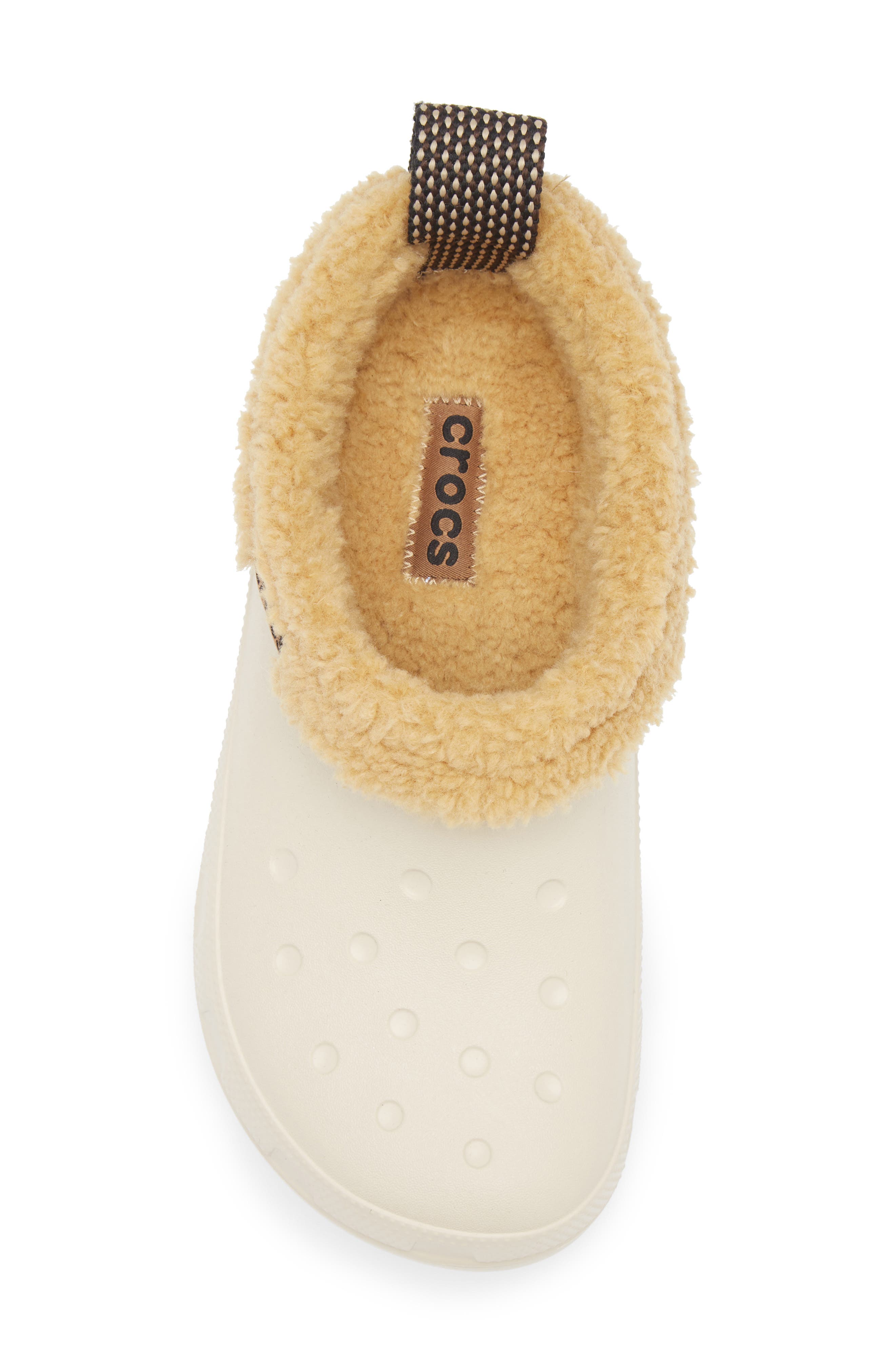 CROCS Classic Fleece Lined Shorty Clog, Alternate, color, Sandstone
