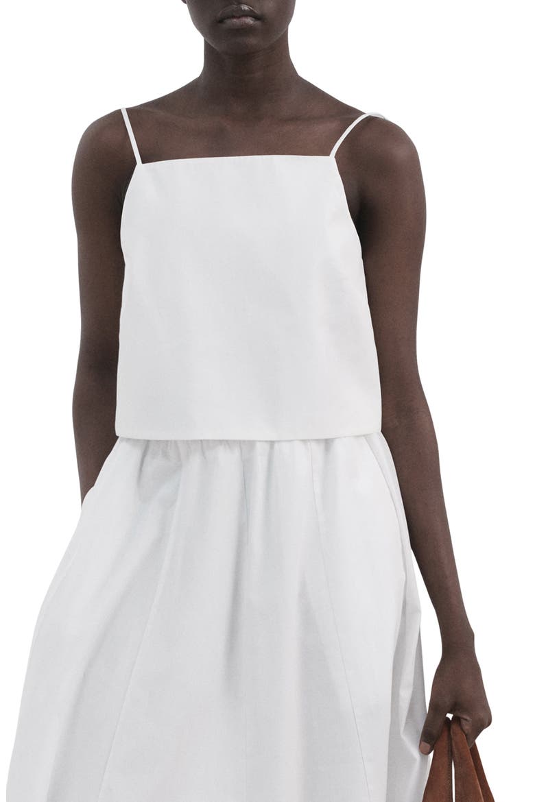 Cotton Crop Camisole, Main, color, WHITE