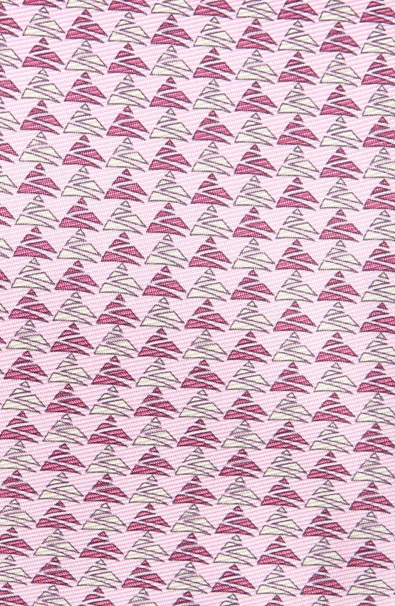 ZEGNA TIES Mountain Print Silk Tie, Alternate, color, Pink