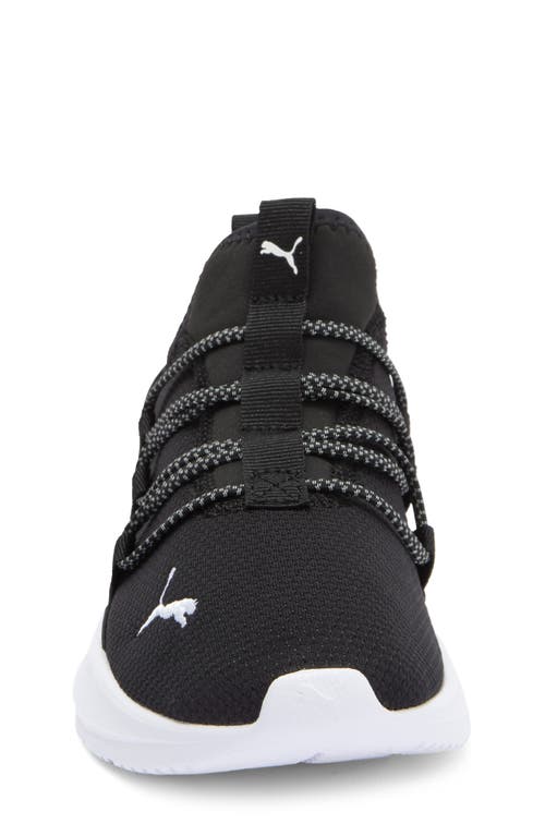 Puma Kids' Softride One4all Slip-on Sneaker In  Black- White
