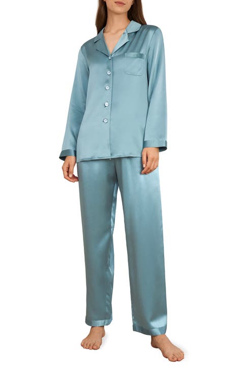 LILYSILK Women's Full Length Silk Pajamas Set