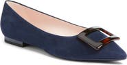 Roger Vivier Gommettine Pointed Toe Ballet Flat