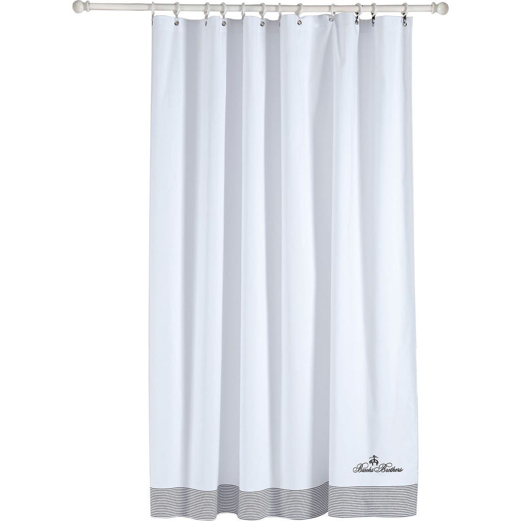 Brooks Brothers Robe Stripe Cotton Shower Curtain