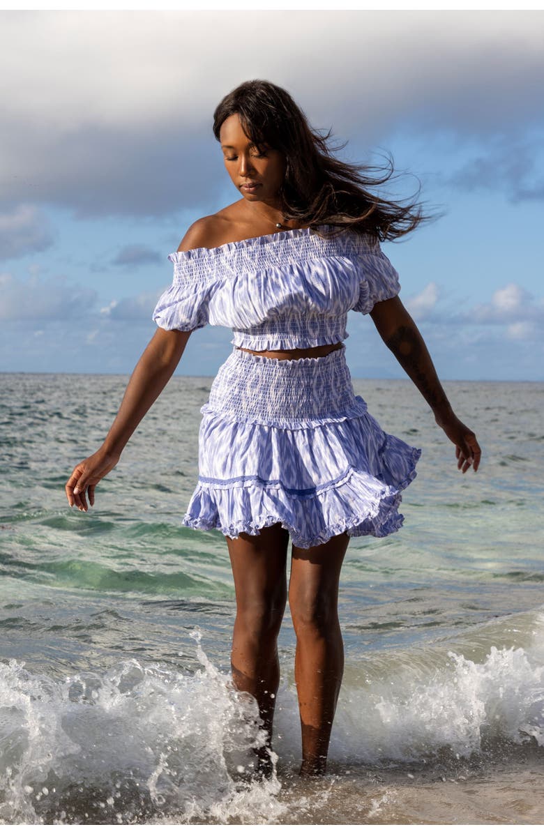 Mer St. Barth Amelie Crop Top And Skirt Set, Alternate, color,