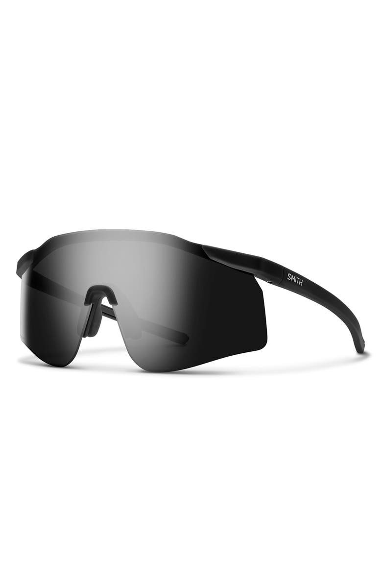 Smith Defy 135mm ChromaPop<sup>™</sup> Polarized Shield Sunglasses, Alternate, color, Matte Black / Black
