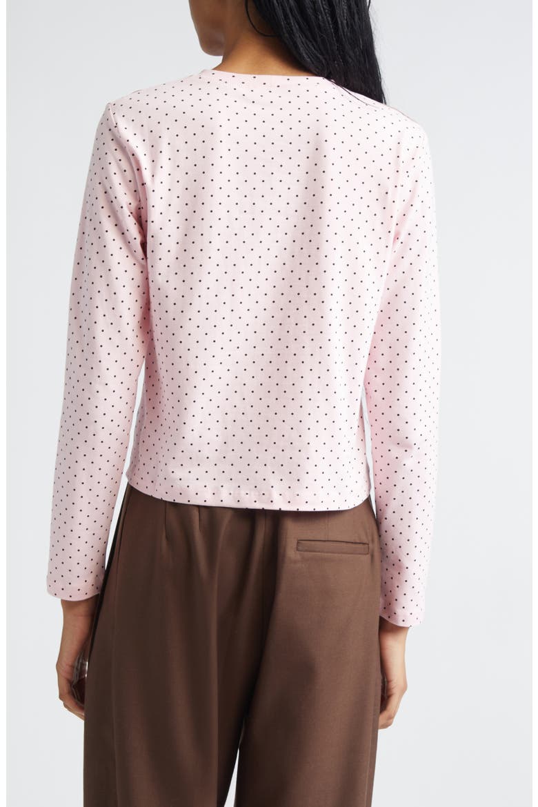 Ashley Williams Bathroom Print Long Sleeve Cotton T-Shirt (Women