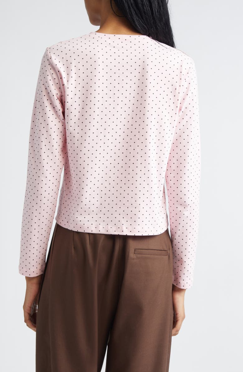 Ashley Williams Bathroom Print Long Sleeve Cotton T-Shirt, Alternate, color, Pink Multi