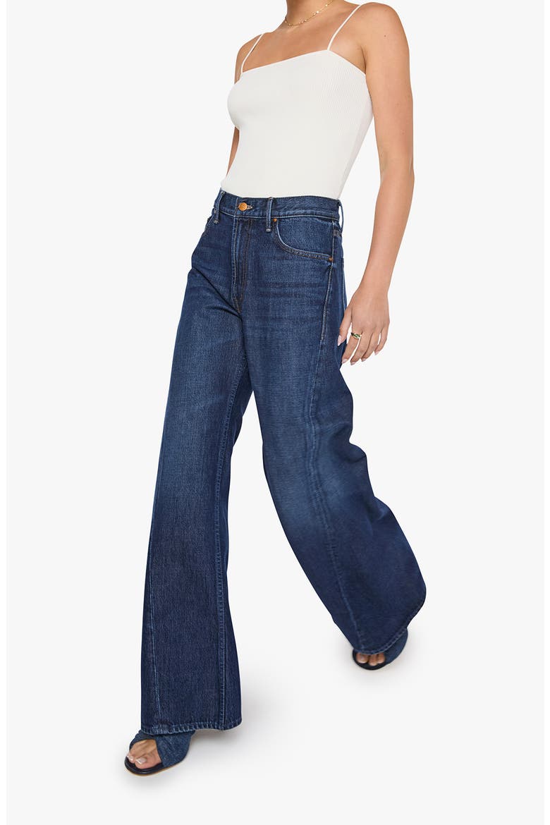 The Lemon Twist Sneak High Waist Wide Leg Jeans, Alternate, color, FRESH SQUEEZED