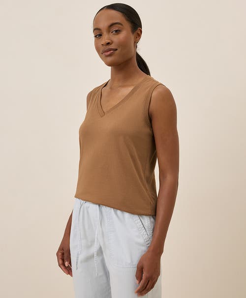 Pact Organic Cotton Softspun V-neck Tank