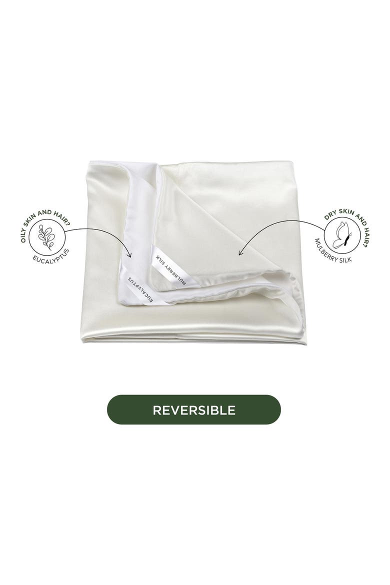DualSilk Pillowcase, Alternate, color, WHITE