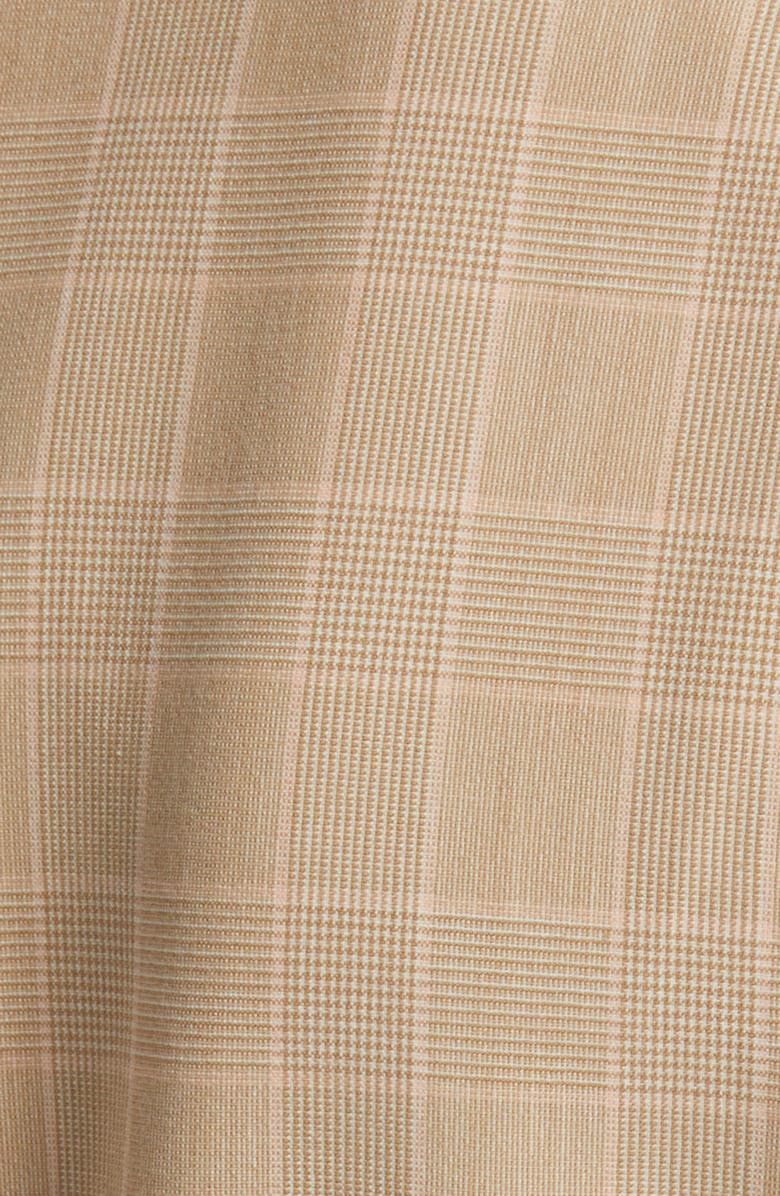 Tahari ASL Plaid Belted Asymmetric Hem Blazer, Alternate, color, 