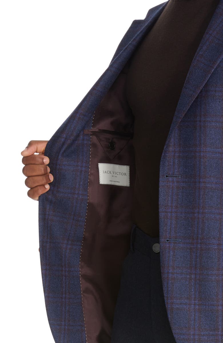 Jack Victor Midland Plaid Wool Sport Coat, Alternate, color,