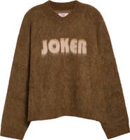 Martine Rose Joker Alpaca & Merino Wool Blend V-Neck Sweater