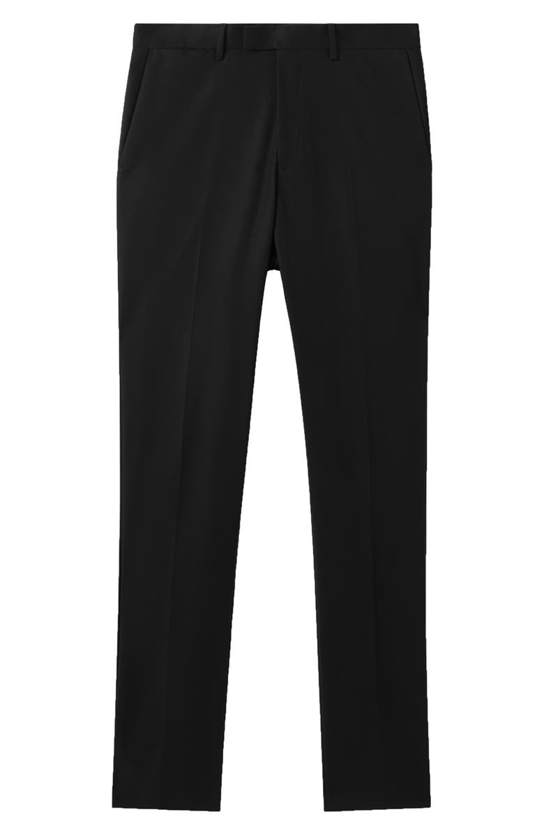 Reiss Eastbury Slim Fit Stretch Cotton Chinos, Alternate, color, Black