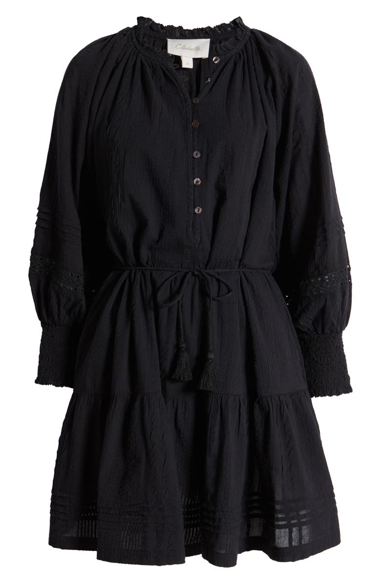 Cleobella Meadow Long Sleeve Cotton Seersucker Minidress, Alternate, color,