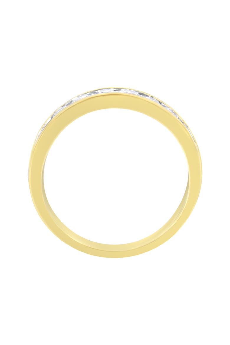 IGI Certified 18K Yellow Gold 1.0 ctw Channel Set Round-Cut Diamond 11 Stone Anniversary/Wedding Band Ring, Alternate, color, Yellow Gold