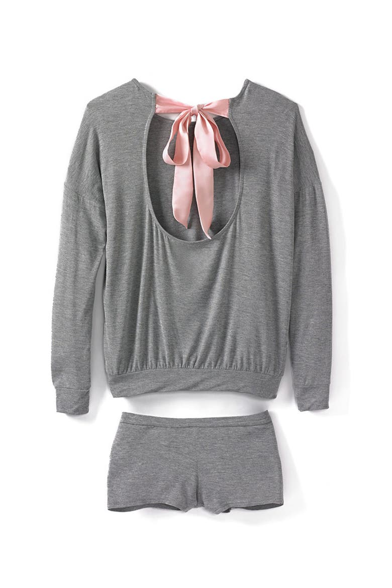 Lyanna Pajama Short Set, Alternate, color, Grey