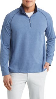 Johnston & Murphy XC4® Quarter Zip Piqué Performance Golf Pullover