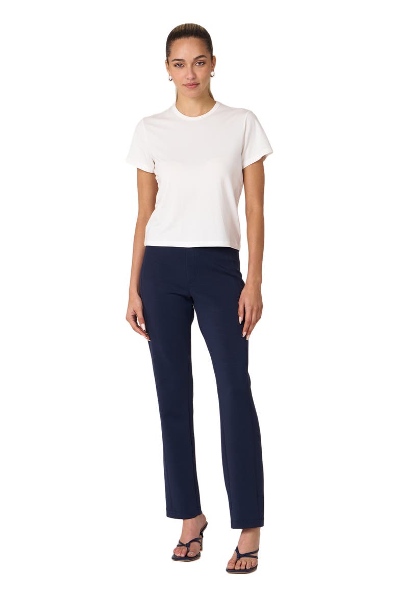 Rebody Essentials Short Sleeve Crop Tee, Alternate, color, White