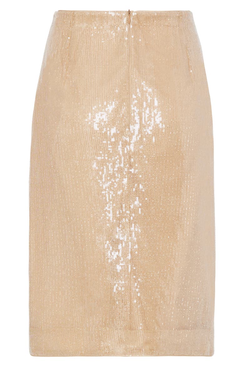 Adley Sequin Skirt, Alternate, color, GOLD
