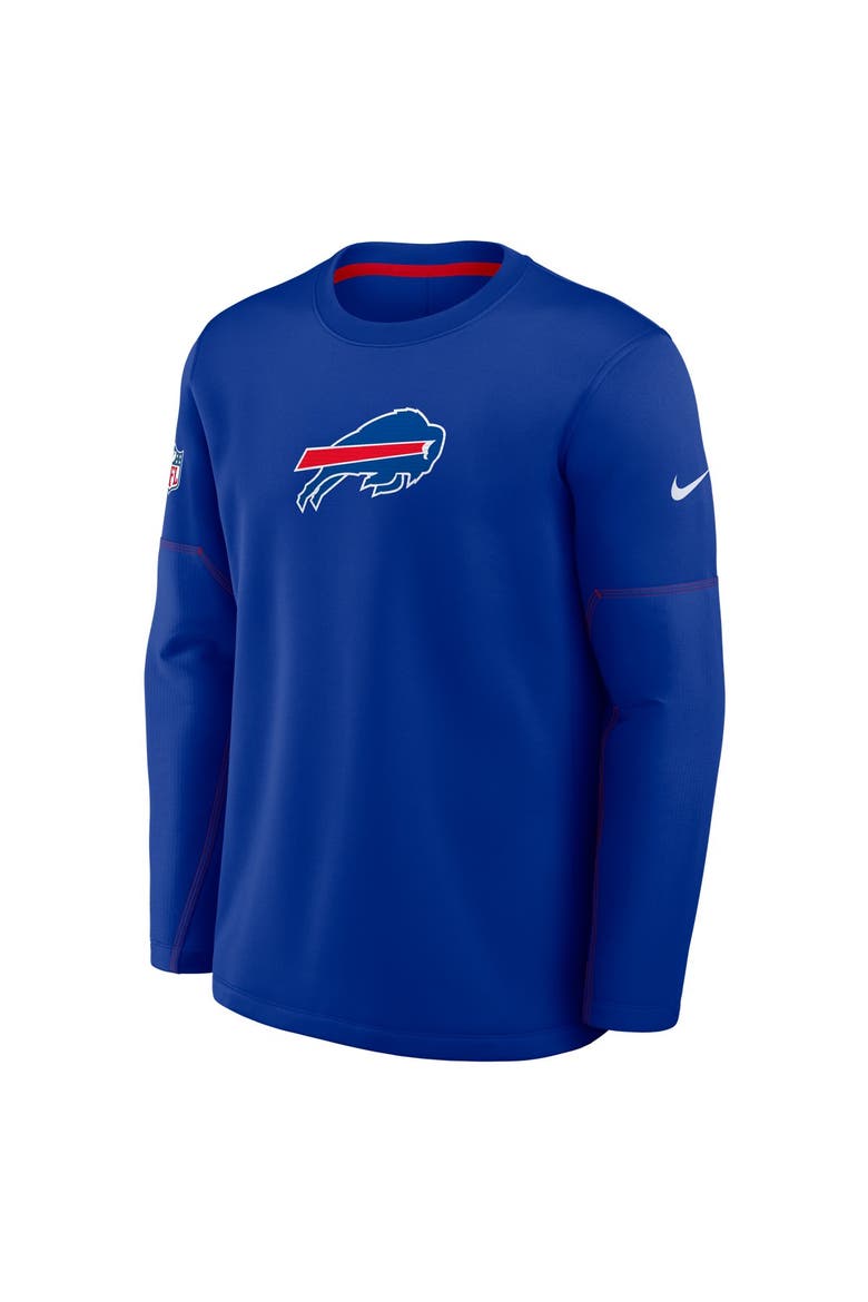 Men's Nike Royal Buffalo Bills Sideline Coaches Team Present Midweight Therma-FIT Sweatshirt, Alternate, color, Royal