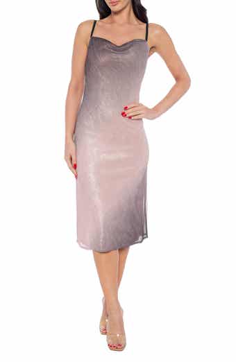 Ombré Metallic Slipdress