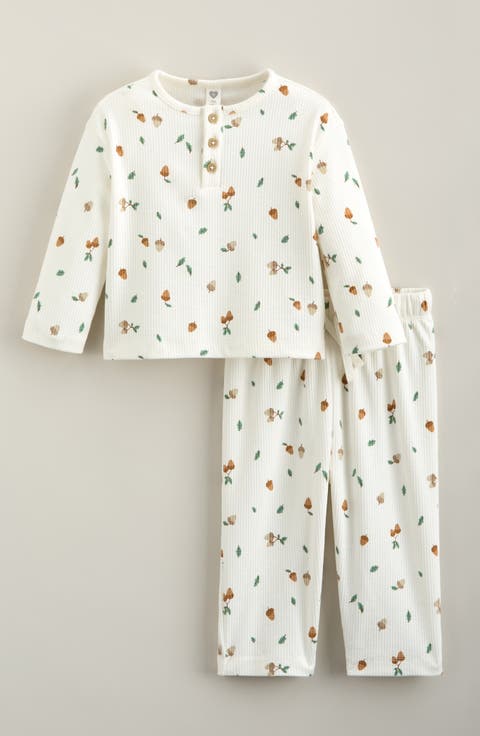 Kids' Henley Ribbed Set