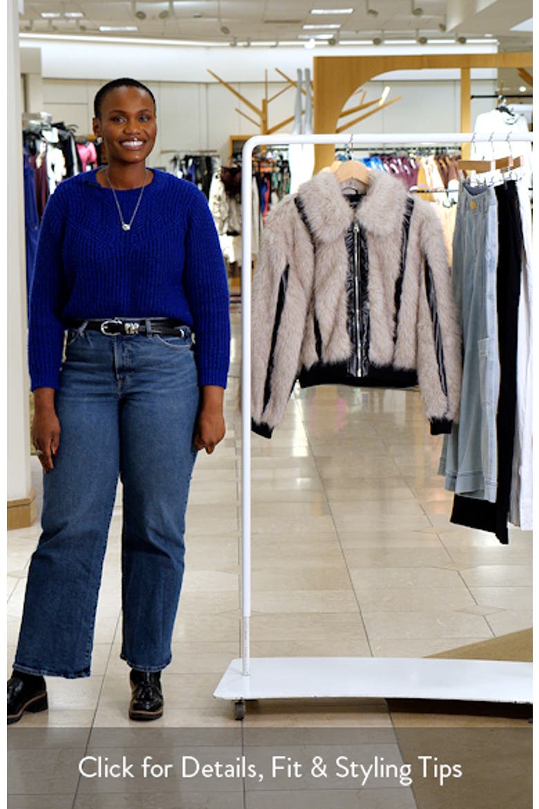 Charmaine Faux Fur & Faux Leather Jacket video
