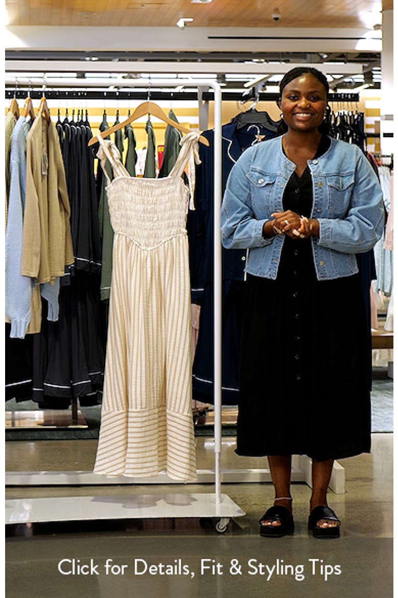 Stripe Cotton Maxi Sundress video