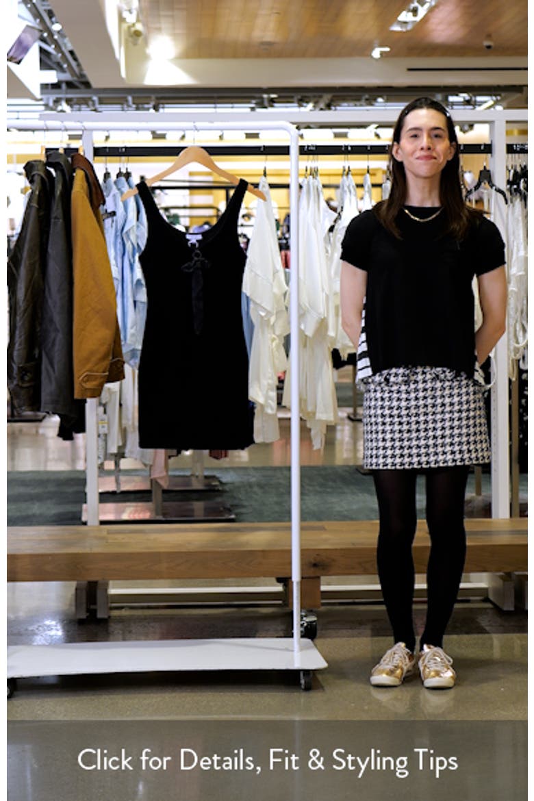 Velour Bow Neck Tank Dress video