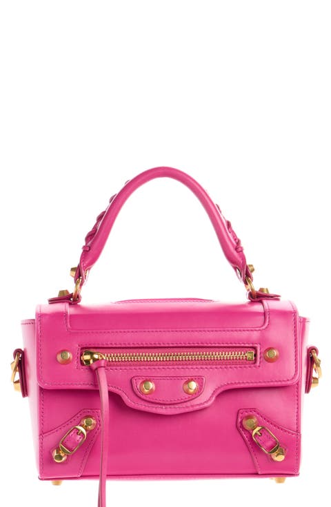 Le City Sleek Box Leather Satchel