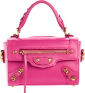 Balenciaga Le City Sleek Box Leather Satchel