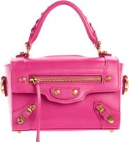 Balenciaga Le City Sleek Box Leather Satchel