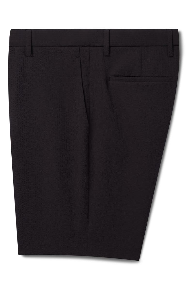 DEKE Oasis Satellite EME Seersucker Bermuda Shorts, Alternate, color, Black