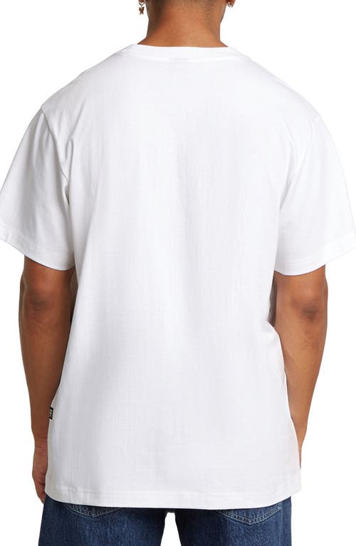 G-star Flocked G-script Loose Fit Organic Cotton T-shirt In White