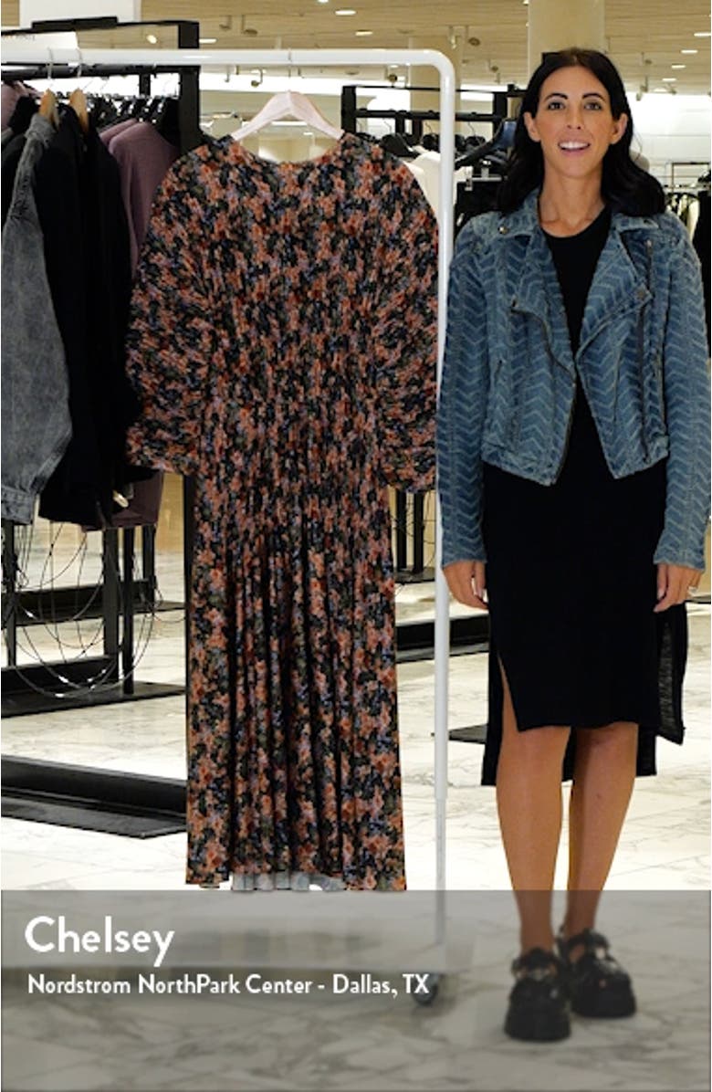 Wild Primrose Long Sleeve Midi Dress, sales video thumbnail