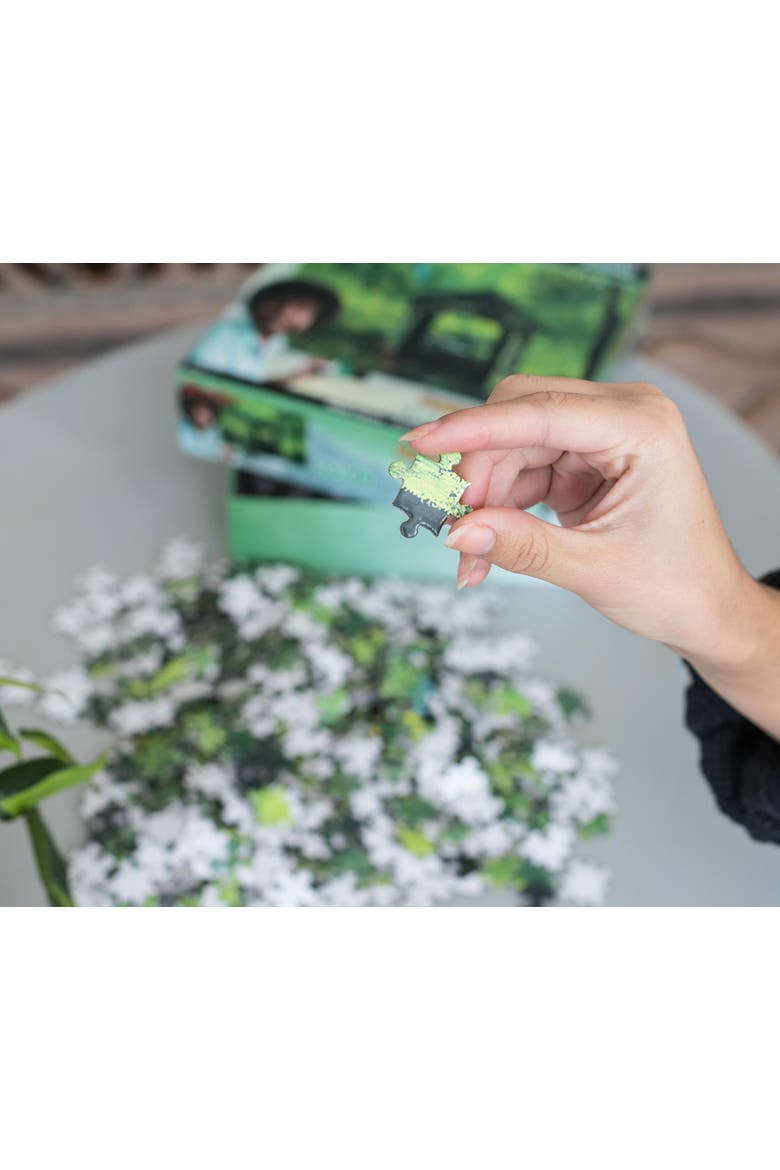 Bob Ross Covered Bridge Nature Puzzle | 1000 Piece Jigsaw Puzzle, Alternate, color, Green