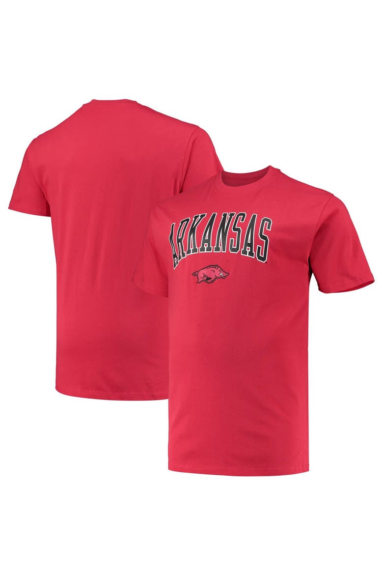 Men's Champion Cardinal Arkansas Razorbacks Big & Tall Arch Over Wordmark T-Shirt, Main, color, Cardinal