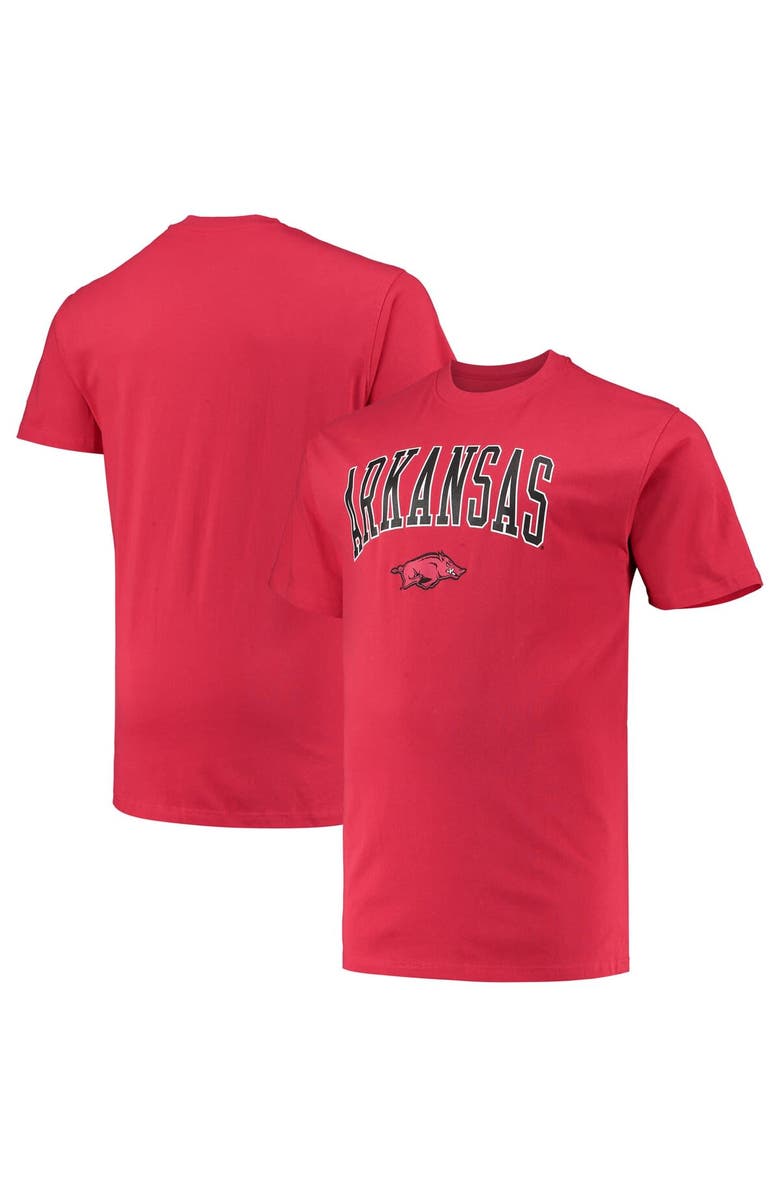 Champion Men's Champion Cardinal Arkansas Razorbacks Big & Tall Arch Over Wordmark T-Shirt, Main, color, Cardinal