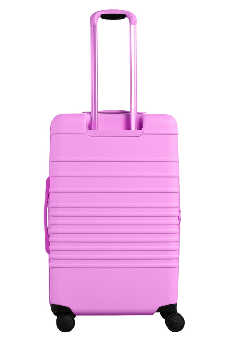 The Medium Check-In Roller Suitcase, Alternate, color, BERRY