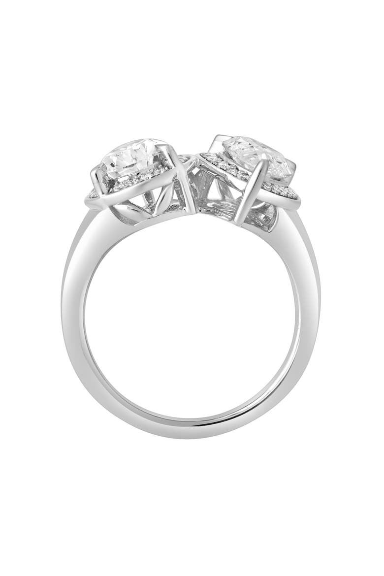 Sansa 14K Gold Toi et Moi Pear Lab Grown Diamond Ring - 3.25 Cts, Alternate, color, 14K White Gold