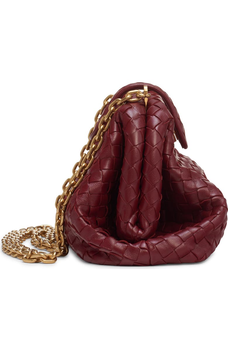 Bottega Veneta The Lauren 1980 Intrecciato Leather Clutch, Alternate, color, 6569 Lava Red-Brass V