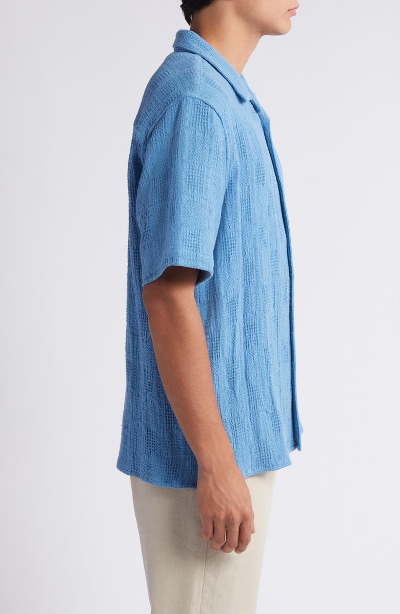 Wax London Didcot Relaxed Fit Patchwork Cotton Camp Shirt, Alternate, color, 