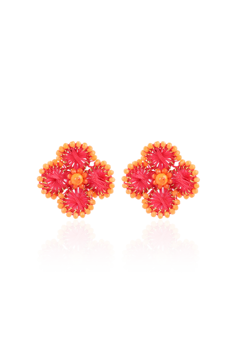 LOTT.gioielli CE SI Flower Earring S - Fuchsia/Orange, Main, color, Fushia/Orange